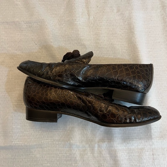 STUART WEITZMAN Vintage Women’s Loafers with Tassels on Toe, Size 7 1/2. - Picture 7 of 8